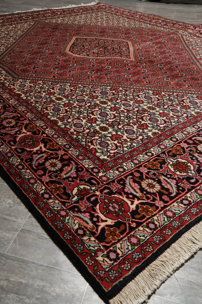 6.7 x 8 High End Persian Bijar Rug Iran Iron Carpet - view 6