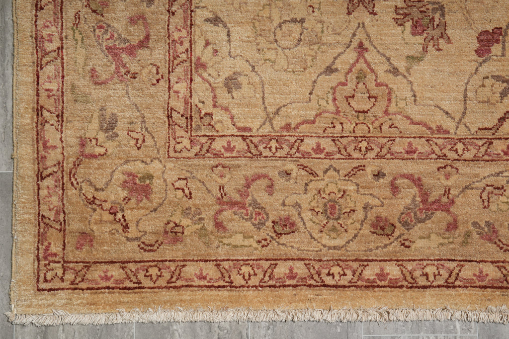6 x 9 Zigler Chobi Peshawar Rug Hand-Knotted Neutrals #B-71430