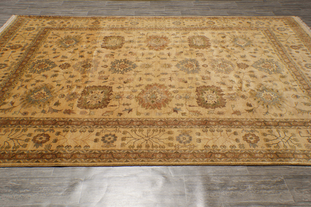 8.3 x 11.3 New Oushak Area Rug Hand-Knotted Wool Carpet