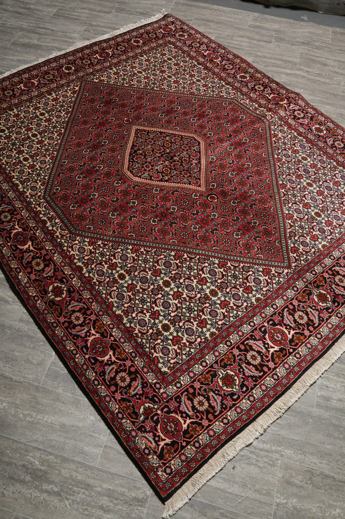 6.7 x 8 High End Persian Bijar Rug Iran Iron Carpet - view 5