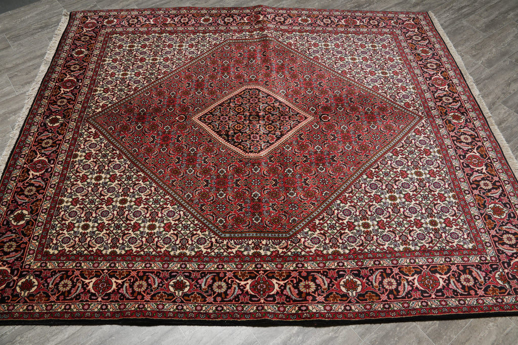 6.7 x 8 High End Persian Bijar Rug Iran Iron Carpet - view 4