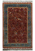 Load image into Gallery viewer, 3 x 5 Bamboo Silk Carpet Tree of Life Burgundy Hanging Rug