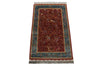 Load image into Gallery viewer, 3 x 5 Bamboo Silk Carpet Tree of Life Burgundy Hanging Rug