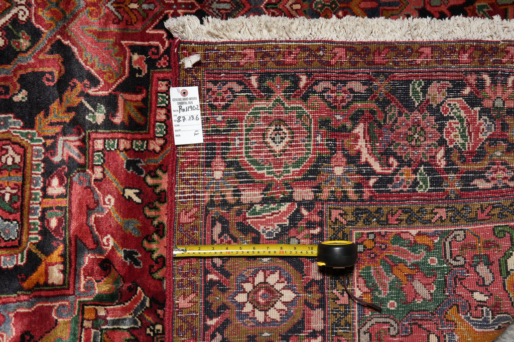 8.7 x 13.6 Persian Heriz Rug Tribal Iran #PIX-11902