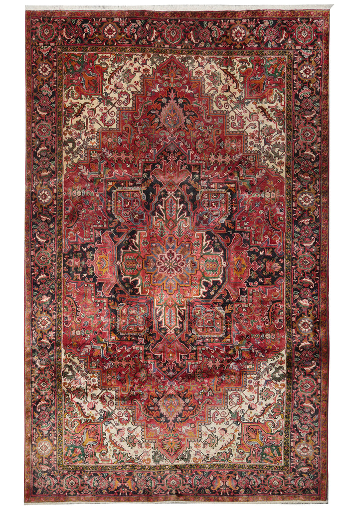8.7 x 13.6 Persian Heriz Rug Tribal Iran #PIX-11902