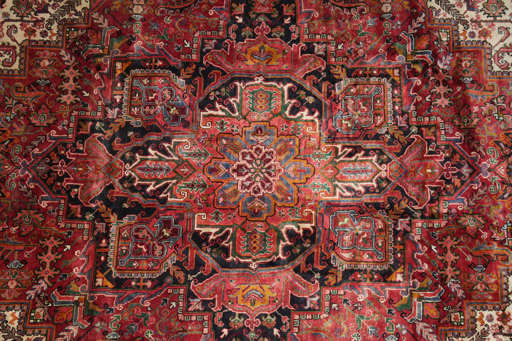 8.7 x 13.6 Persian Heriz Rug Tribal Iran #PIX-11902