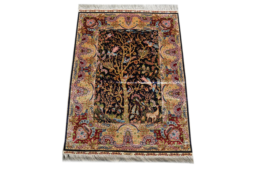 3 x 4 Bamboo Silk Nice Scenery  Tree of Life  Rug Carpet