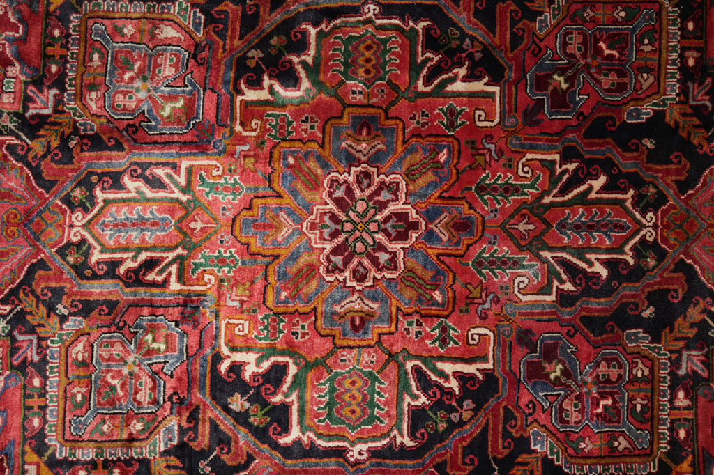 8.7 x 13.6 Persian Heriz Rug Tribal Iran #PIX-11902