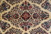 Load image into Gallery viewer, 7 x 9.8 Ivory Fine Wool Persian Sarouk Rug - view 8