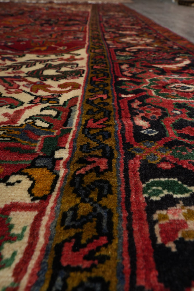 8.7 x 13.6 Persian Heriz Rug Tribal Iran #PIX-11902