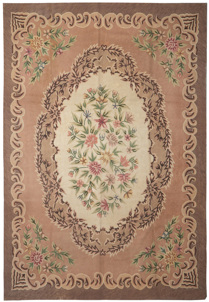 8.4 x 11.8 French Aubusson Hooked European Rug #PIX-1191