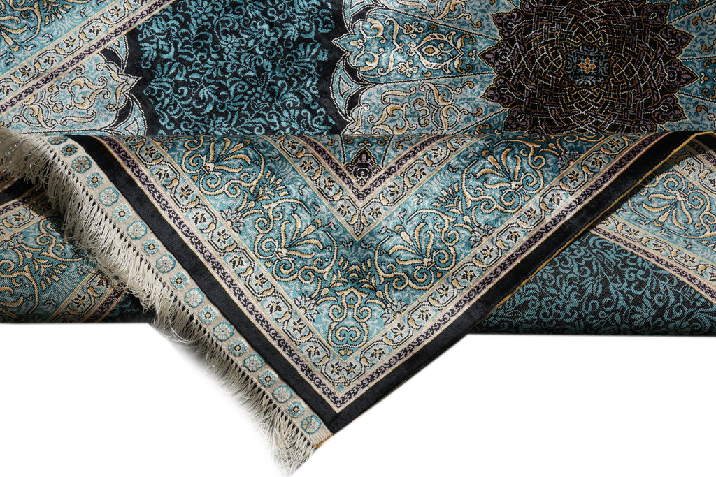 4.6 x 6.9 Amazing Silk Rug Turquoise #PIX-23e31