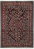 Load image into Gallery viewer, 6.8 x 9.8 Navy Blue Fine Persian Sarouk Rug