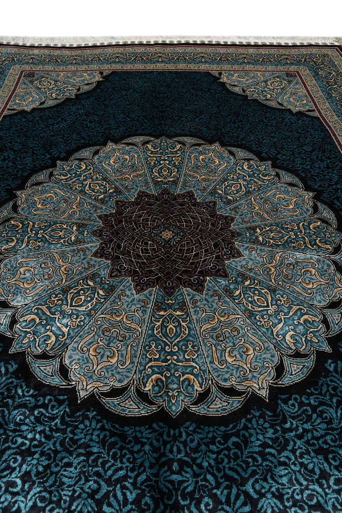 4.6 x 6.9 Amazing Silk Rug Turquoise #PIX-23e31