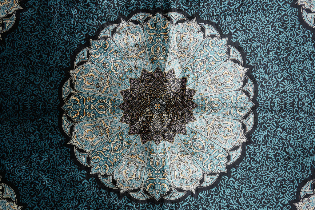 4.6 x 6.9 Amazing Silk Rug Turquoise #PIX-23e31