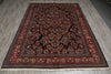 Load image into Gallery viewer, 6.8 x 9.8 Navy Blue Fine Persian Sarouk Rug - view 3