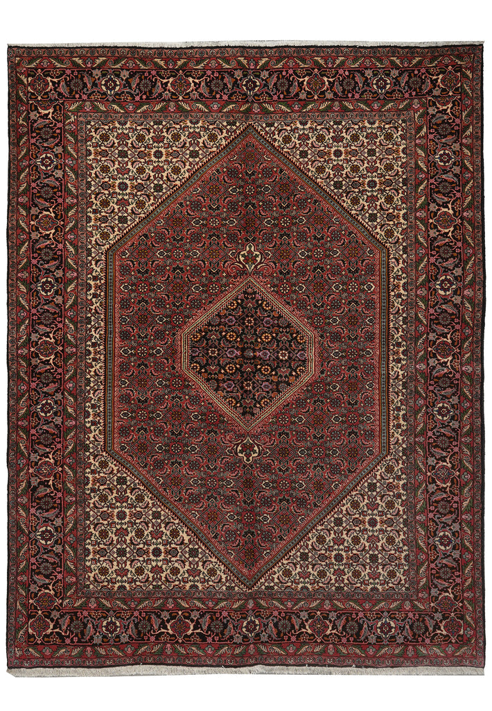 6.5 x 8.7 Ivory Fine Persian Bijar Rug Iran Carpet