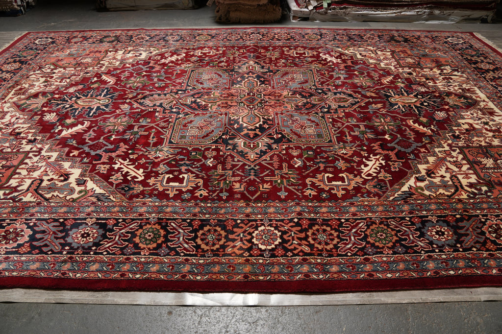 11.7 x 18.2 Quality Heriz Rug Rich Tribal