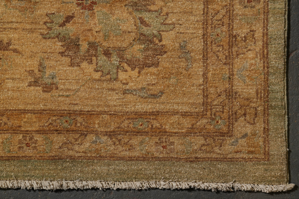 16.10 x 19.7 Large Squarish Zigler Chobi Peshawar Rug Light Green #PIX-15425