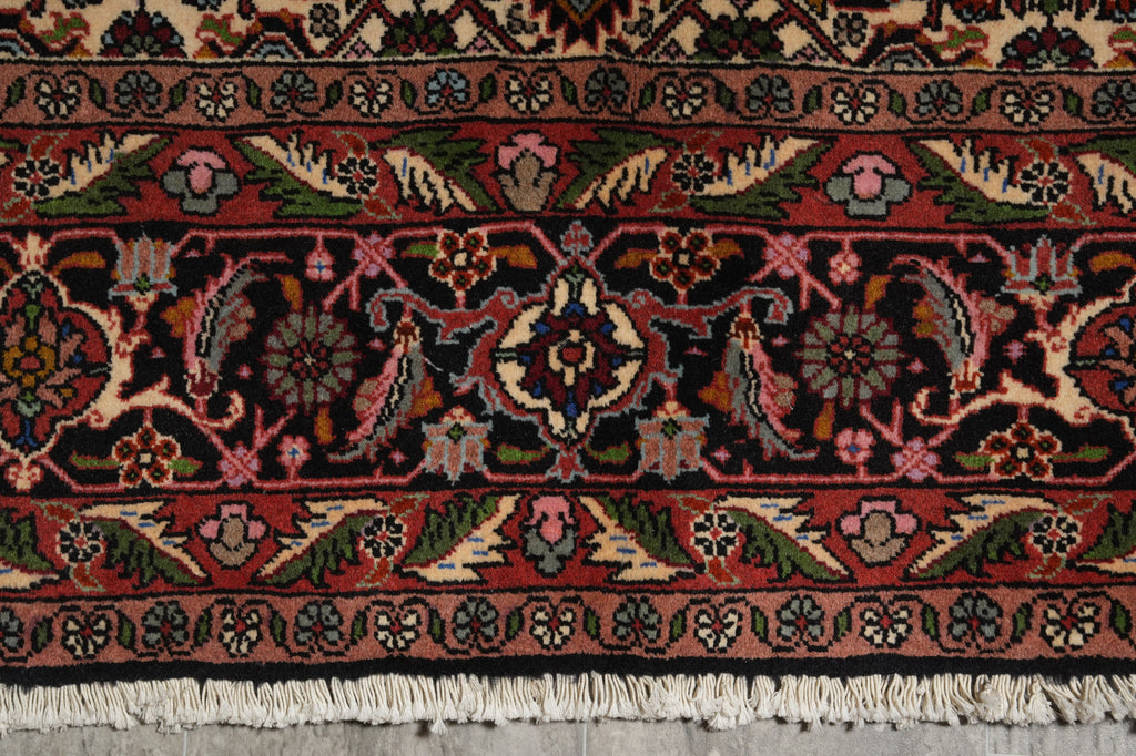 6.5 x 8.7 Ivory Fine Persian Bijar Rug Iran Carpet - view 14