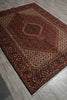 Load image into Gallery viewer, 6.5 x 8.7 Ivory Fine Persian Bijar Rug Iran Carpet - view 4