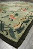 Load image into Gallery viewer, 5.8 x 8.8 Green French Aubusson Hooked Rug #PIX-1195