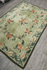 Load image into Gallery viewer, 5.8 x 8.8 Green French Aubusson Hooked Rug #PIX-1195