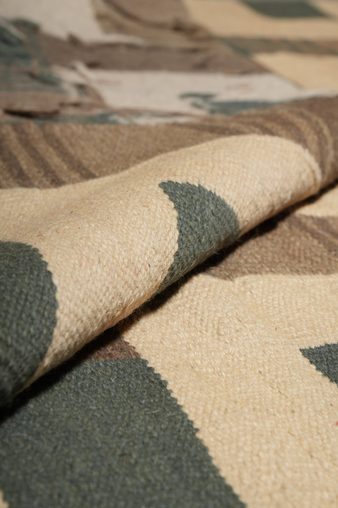 9.4 x 11.5 Handmade Flat Weave Wool Lauren Rug Contemporary #PIX-14610