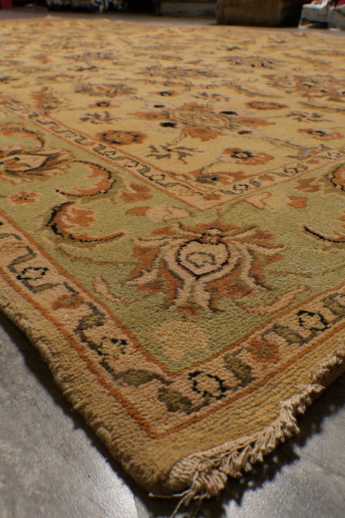 9 x 17.8 Unique Long Size Handmade Agra Rug #PIX-12594