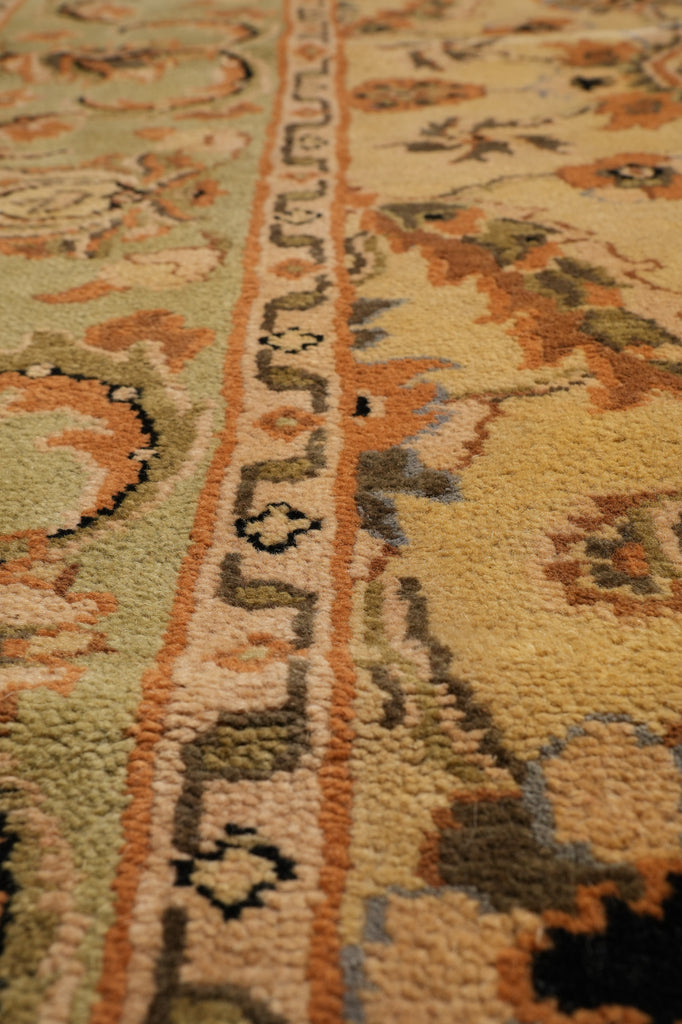 9 x 17.8 Unique Long Size Handmade Agra Rug #PIX-12594