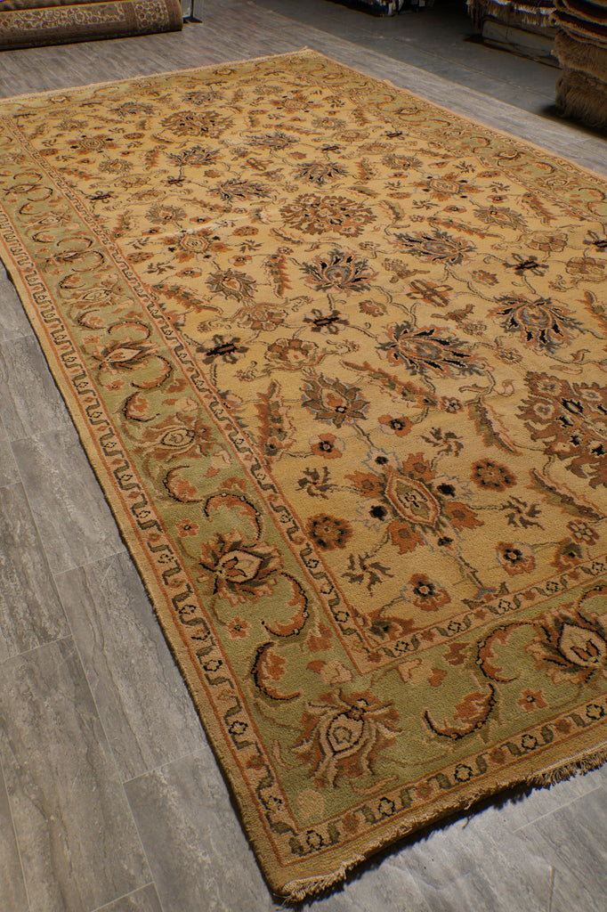 9 x 17.8 Unique Long Size Handmade Agra Rug #PIX-12594