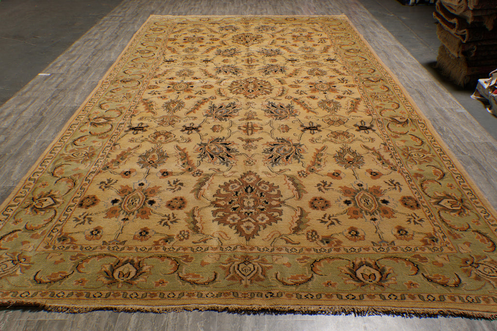 9 x 17.8 Unique Long Size Handmade Agra Rug #PIX-12594