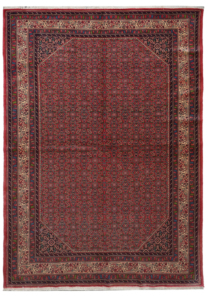 6.7 x 9.4 Pinkish High End Persian Bijar Rug