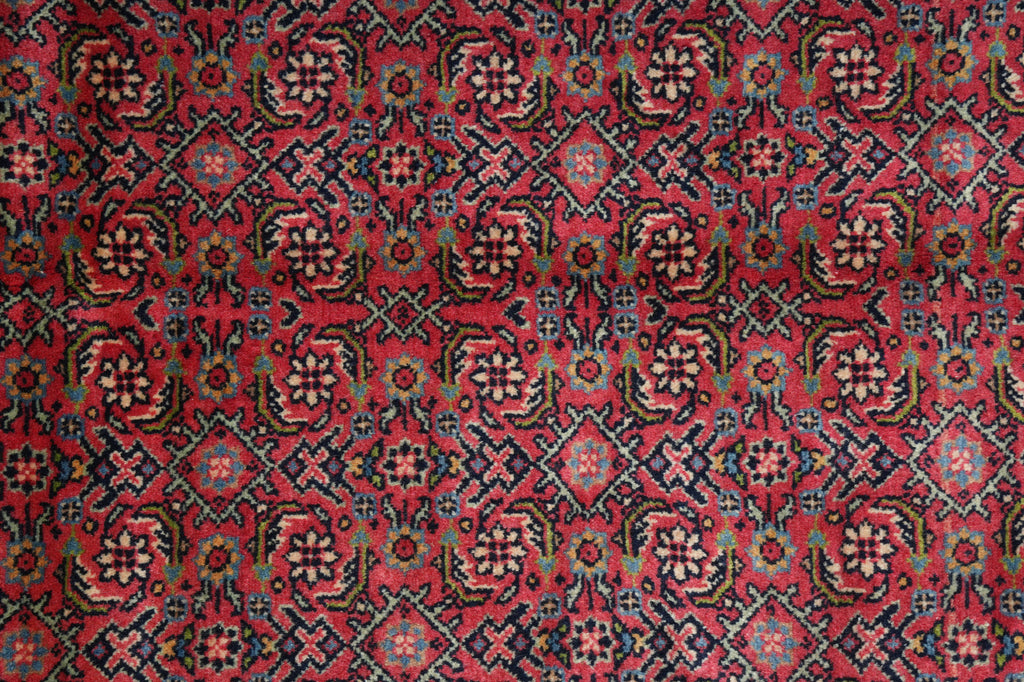 6.7 x 9.4 Pinkish High End Persian Bijar Rug - view 7