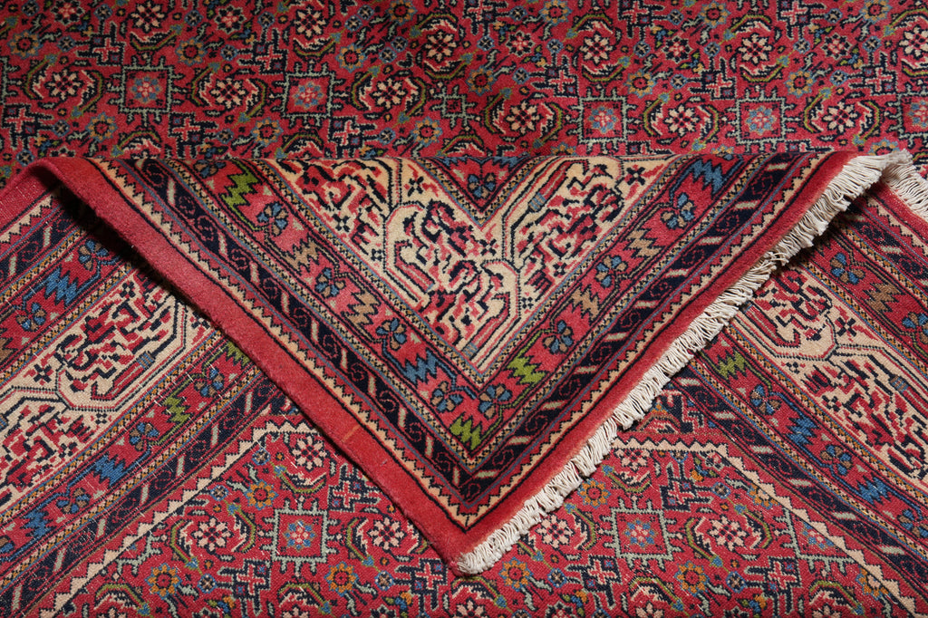 6.7 x 9.4 Pinkish High End Persian Bijar Rug - view 11