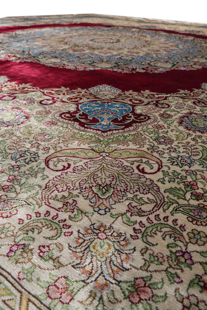 8 x 10 Hand-Knotted Bamboo Silk Elegant Fancy Carpet #PIX-58550