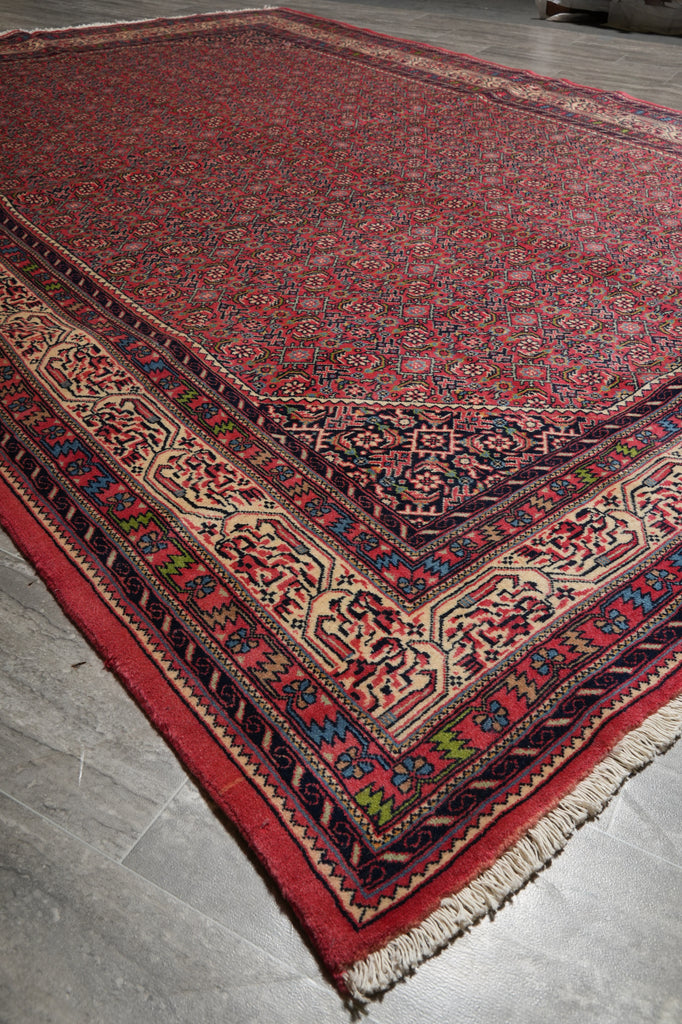 6.7 x 9.4 Pinkish High End Persian Bijar Rug - view 6
