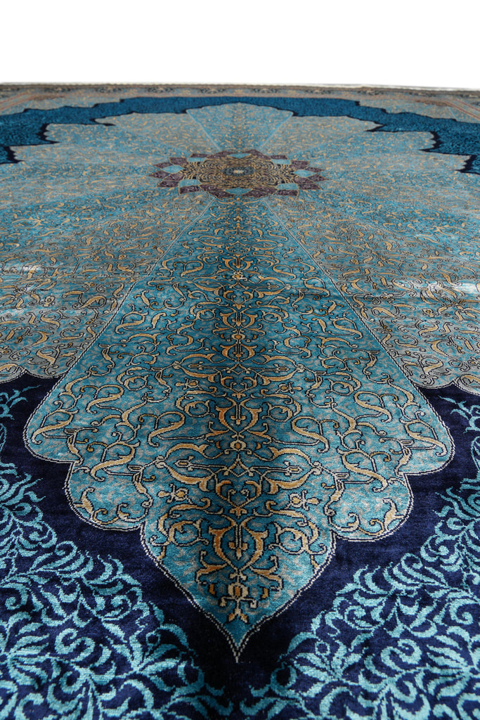 9 x 12 Hand-Knotted Bamboo Silk Exotic Carpet Rug #PIX-59234