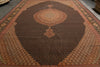 Load image into Gallery viewer, 13.2 x 19.4 High end Quality Persian Tabriz Mahi Rug 400 KPSI Black #B-78934