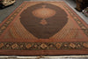 Load image into Gallery viewer, 13.2 x 19.4 High end Quality Persian Tabriz Mahi Rug 400 KPSI Black #B-78934
