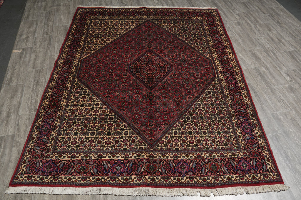 6.6 x 8.8 Quality Persian Bijar Rug - view 3