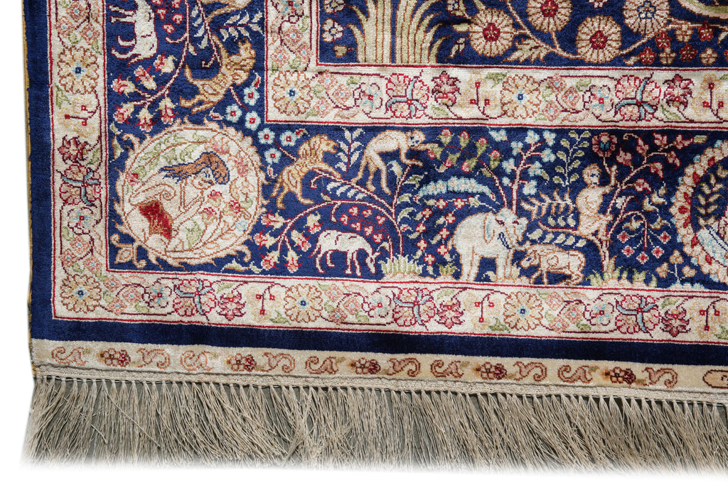 4.0 x 6.0 Pictorial Silk Rug #PIX-56477