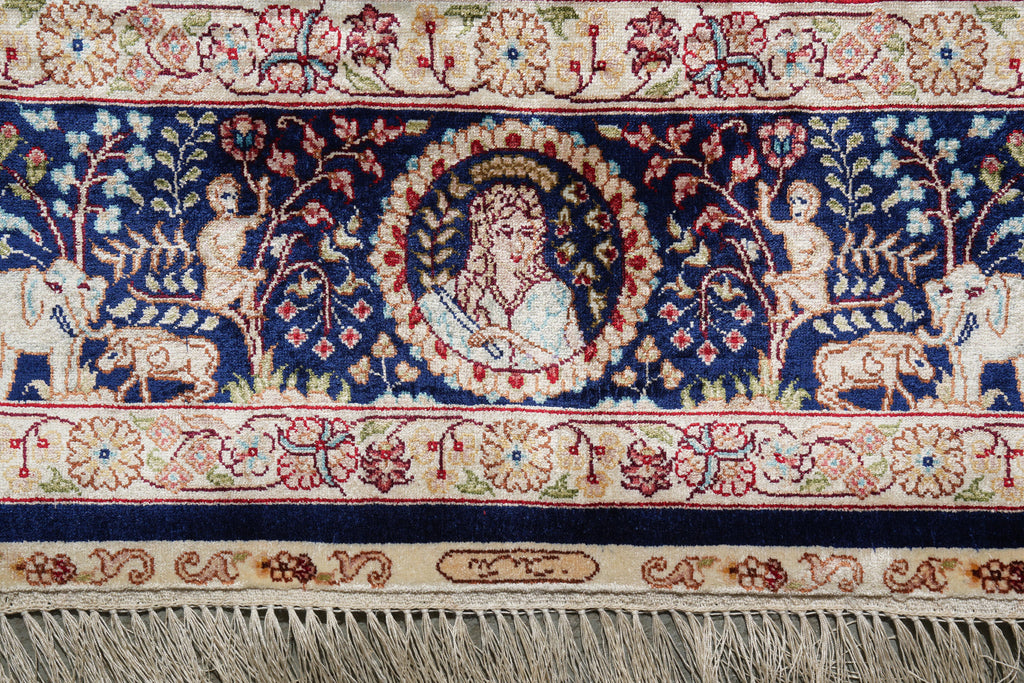 4.0 x 6.0 Pictorial Silk Rug #PIX-56477