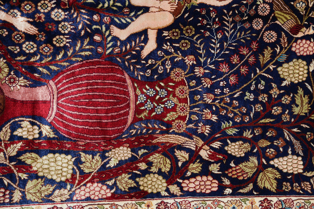 4.0 x 6.0 Pictorial Silk Rug #PIX-56477