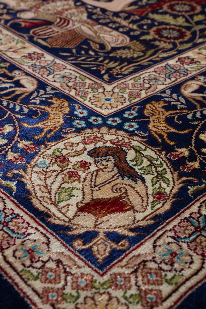 4.0 x 6.0 Pictorial Silk Rug #PIX-56477