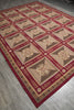 Load image into Gallery viewer, 9 x 11.8 Needle Point Rug Roman Mosaic #PIX-12054