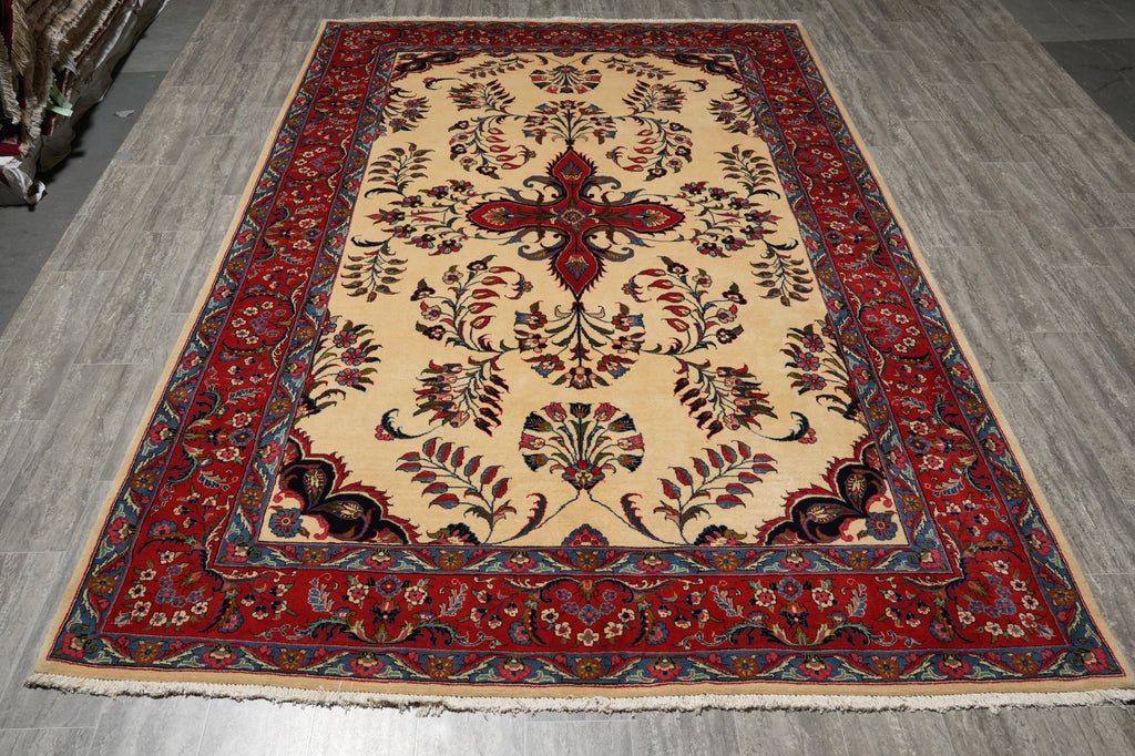 7 x 10.4 Quality Persian Tribal Sarouk Rug - view 3
