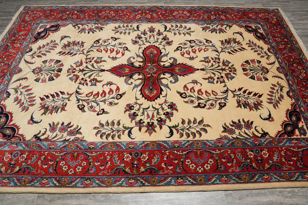 7 x 10.4 Quality Persian Tribal Sarouk Rug - view 4