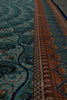 Load image into Gallery viewer, 6 x 9 Silk Rug Turquoise Dom #PIX-59281