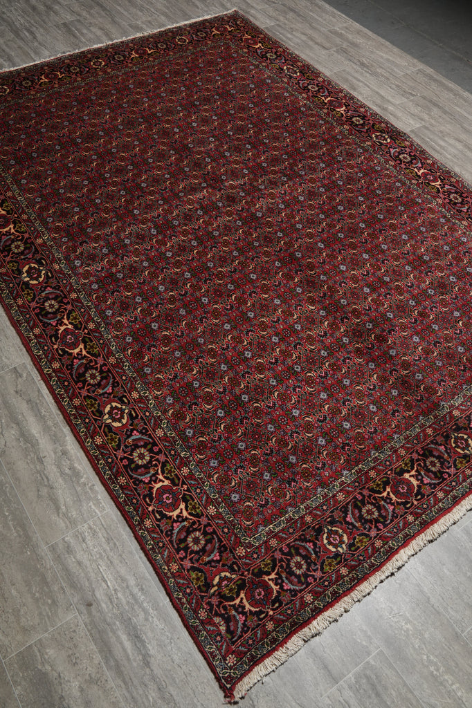 7' x 10' High End Persian Bijar Herati All Over Rug - view 5